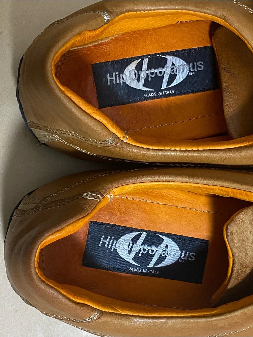 Casual Men's Leather Sneakers in Tan